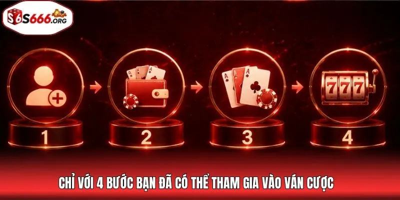 Chỉ với 4 bước bạn đã có thể tham gia vào ván cược