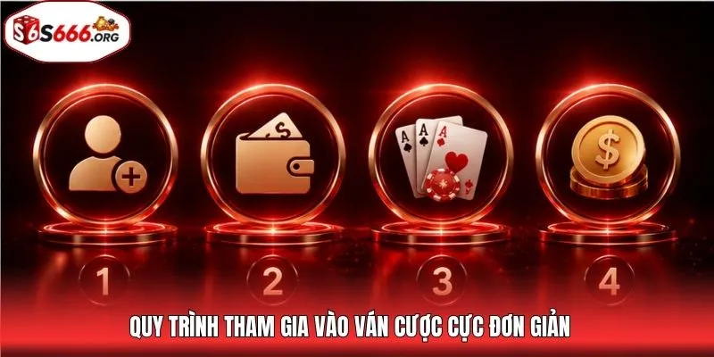 Quy trình tham gia vào ván cược cực đơn giản